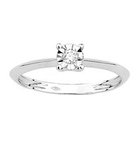 Anello Gazzola Gioielli Donna Solitario fanuk  4 GRIFFES 50/50 in Oro bianco Diamante 0.01 Ct FROX6492-NG - FROX6492-NG
